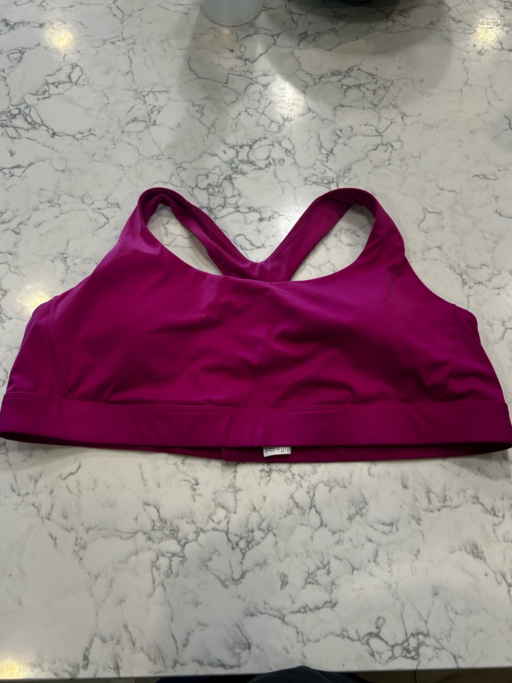Athleta Magenta Racer Back Cut Out Sports
Bra‎ Plus Size 3X